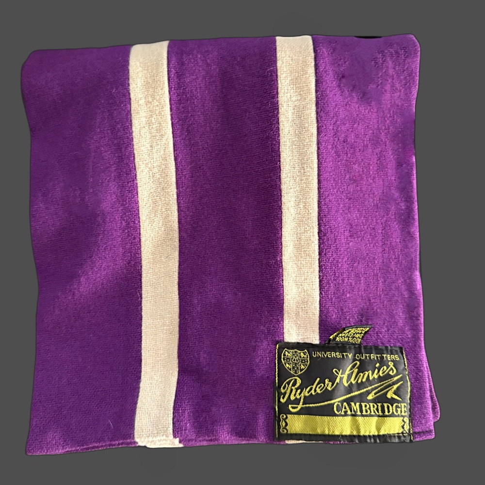 Purple and white Men's Scarf